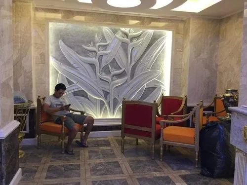 Fiberglass 3D Resin Wall Mural Architectural Moulding