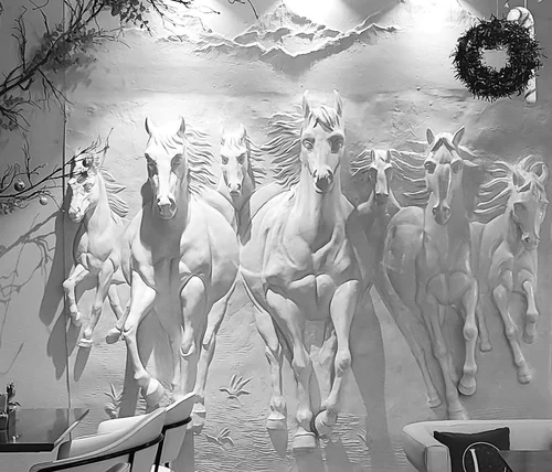 7 Horse Mural